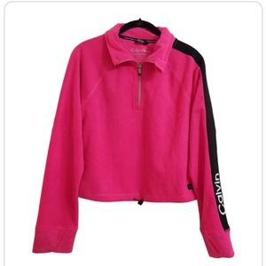 Calvin Klein Performance Fleece 1/2 Zip Cropped Pullover Women's Size Large